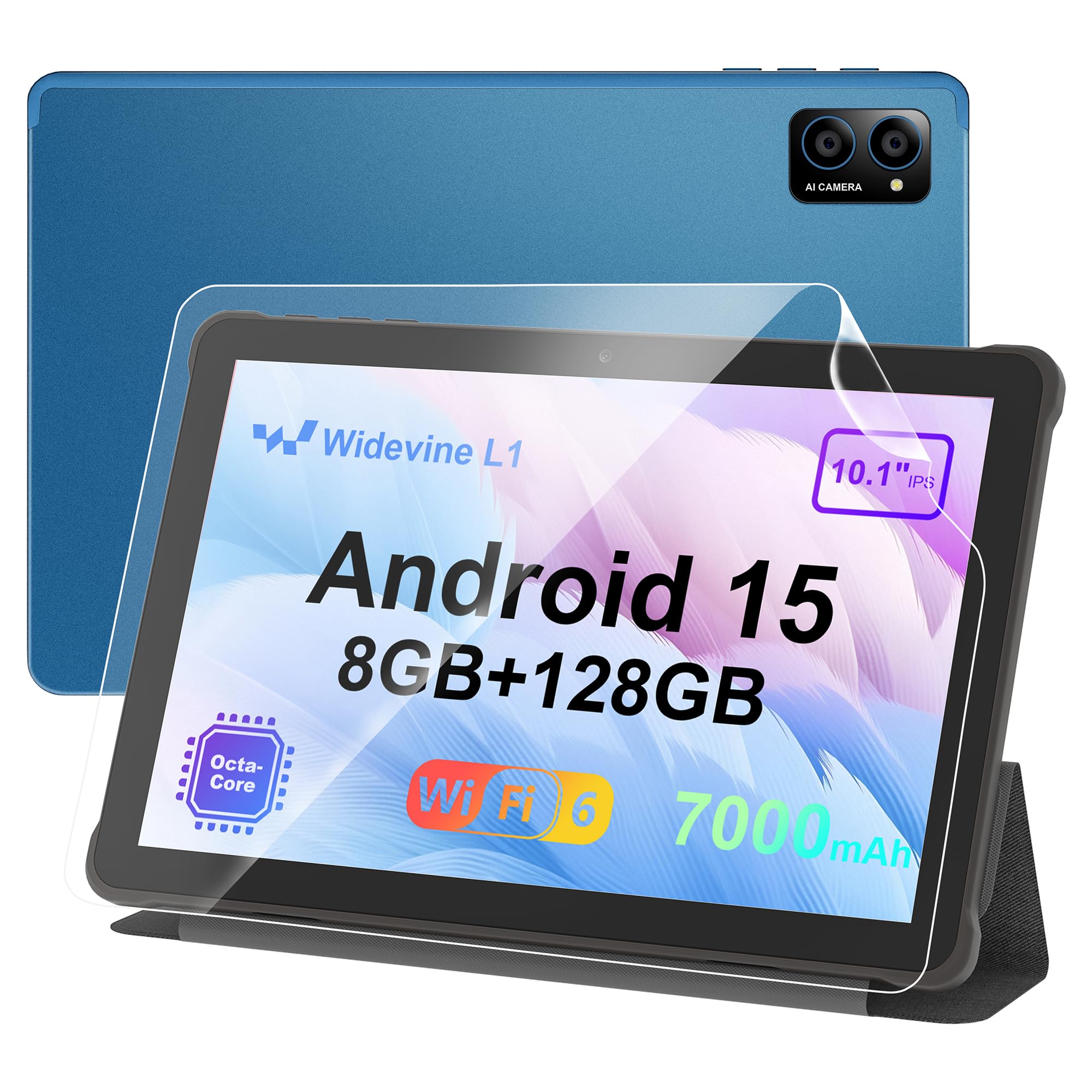 Amazon.com : 10 inch Android 15 Tablet: Octa-Core, 8GB RAM 128GB
